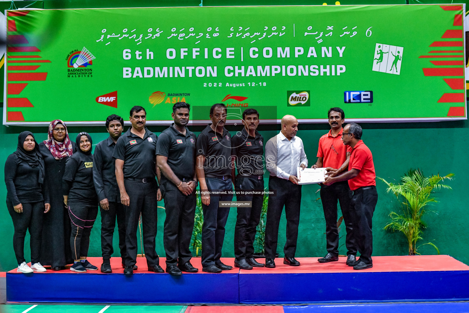 Final of 6th Office Company Badmintion Championship held in Male', Maldives Photos: Nausham Waheed / Images.mv