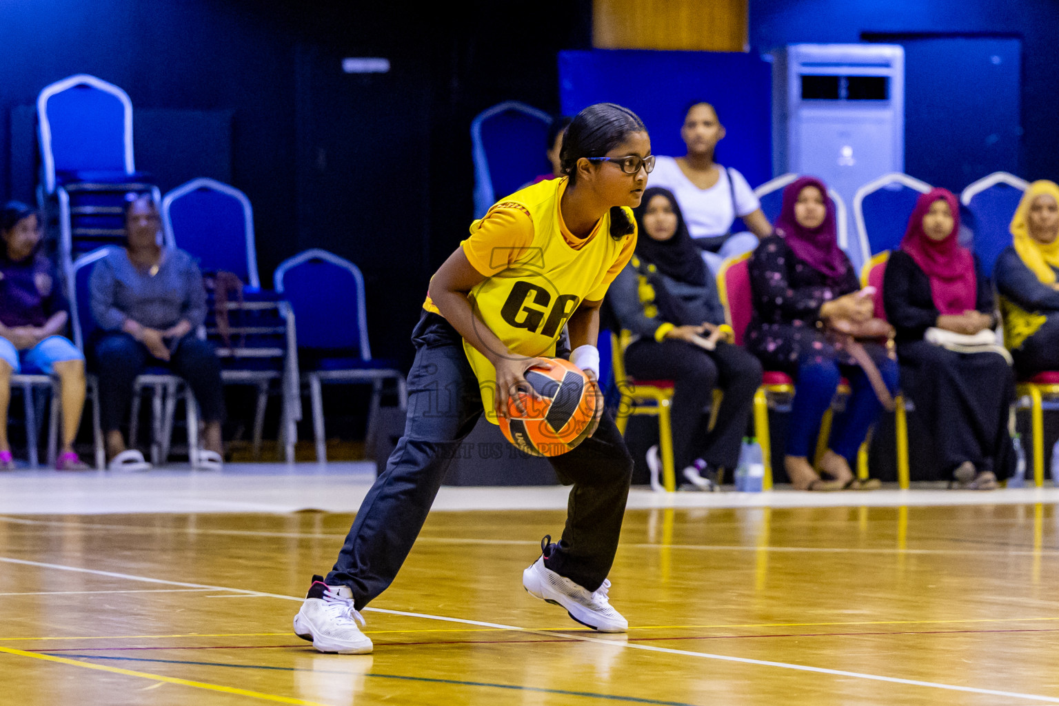 Day 8 of 25th Inter-School Netball Tournament was held in Social Center at Male', Maldives on Sunday, 18th August 2024. Photos: Nausham Waheed / images.mv