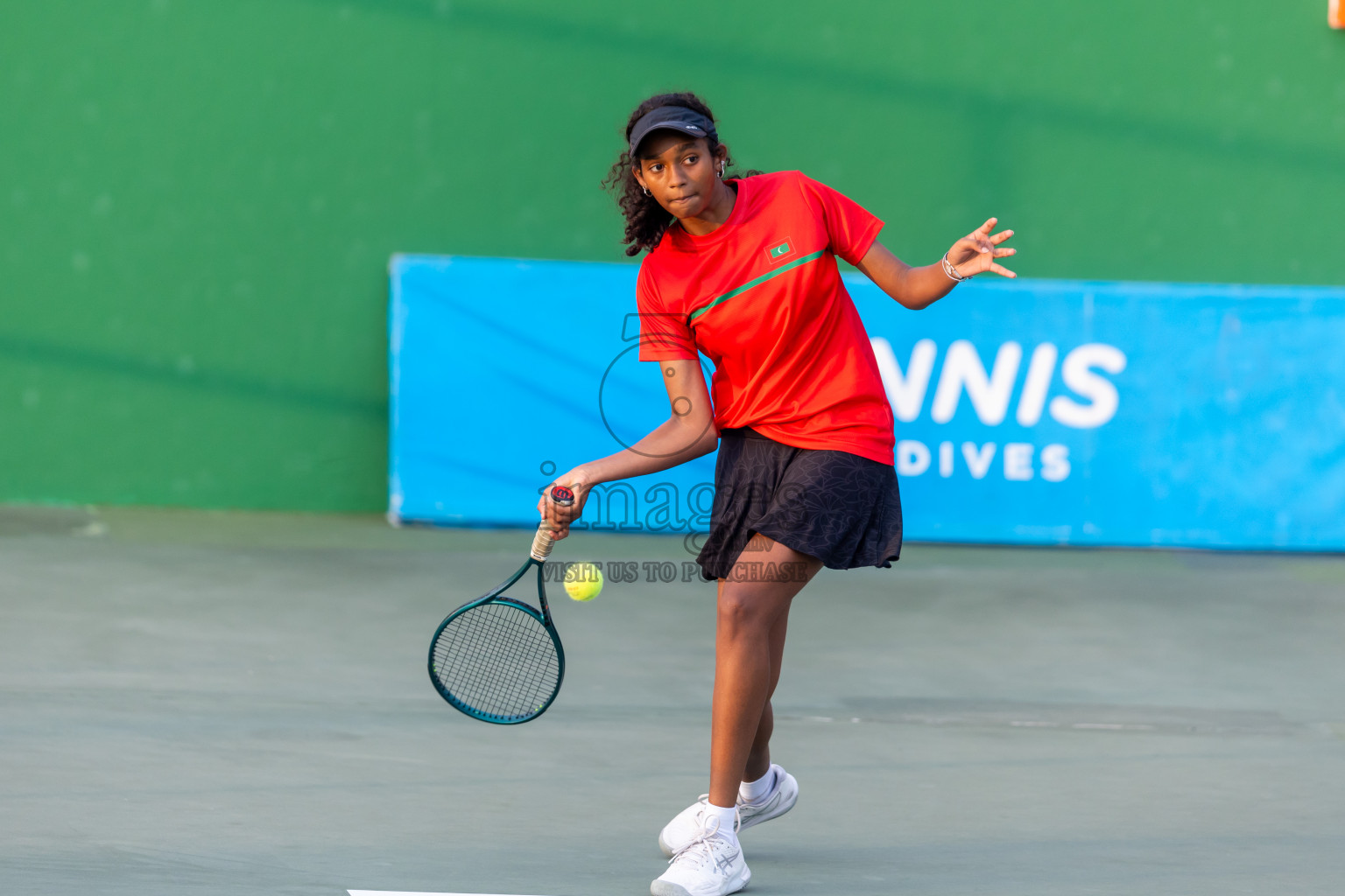 Day 4 of ATF Maldives Junior Open Tennis was held in Male' Tennis Court, Male', Maldives on Thursday, 12th December 2024. Photos: Nausham Waheed/ images.mv