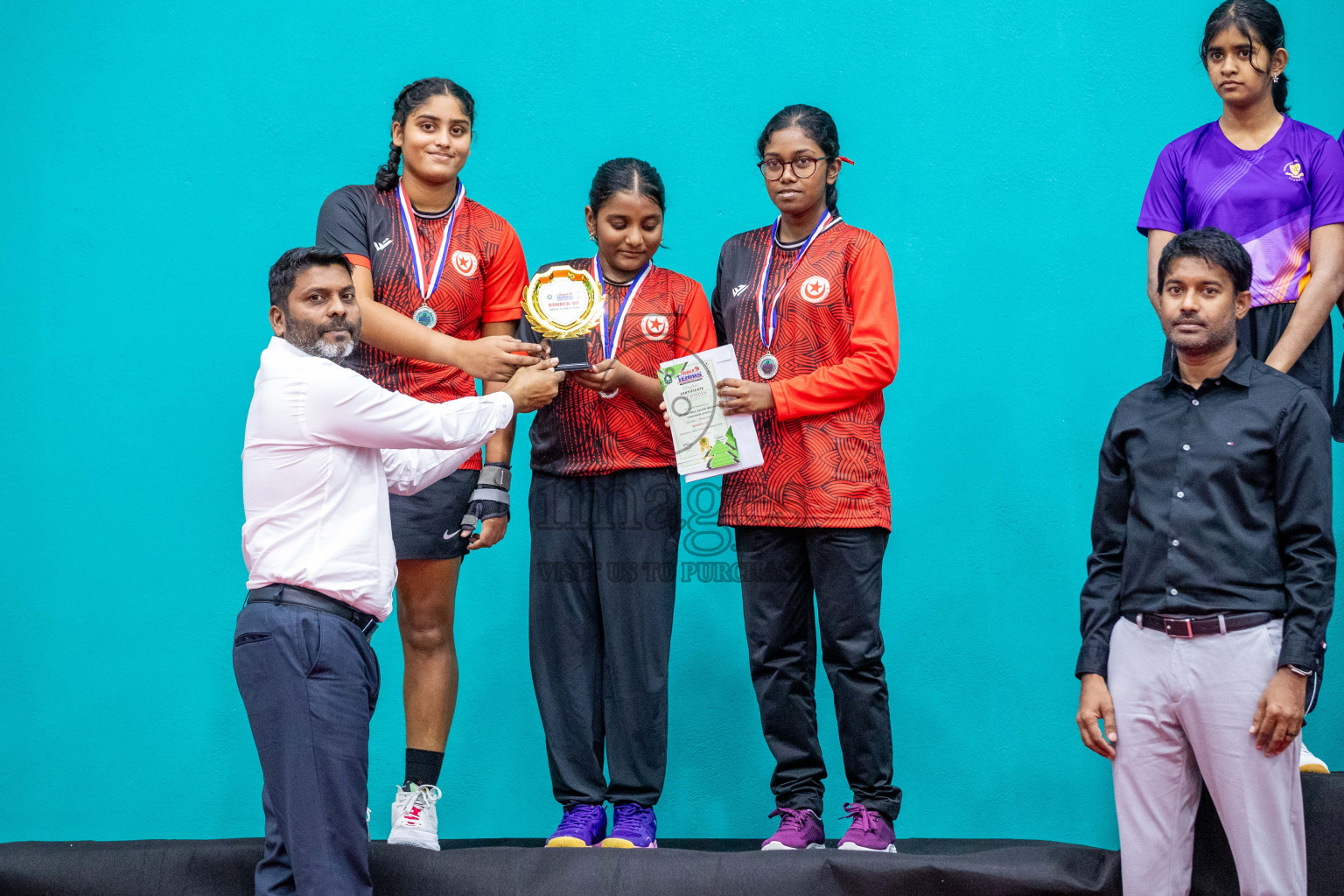 Senior Finals and Awarding ceremony of Interschool Table Tennis Tournament 2024 was held in Male' TT Hall, Male', Maldives on Saturday, 10th August 2024.
Photos: Ismail Thoriq / images.mv