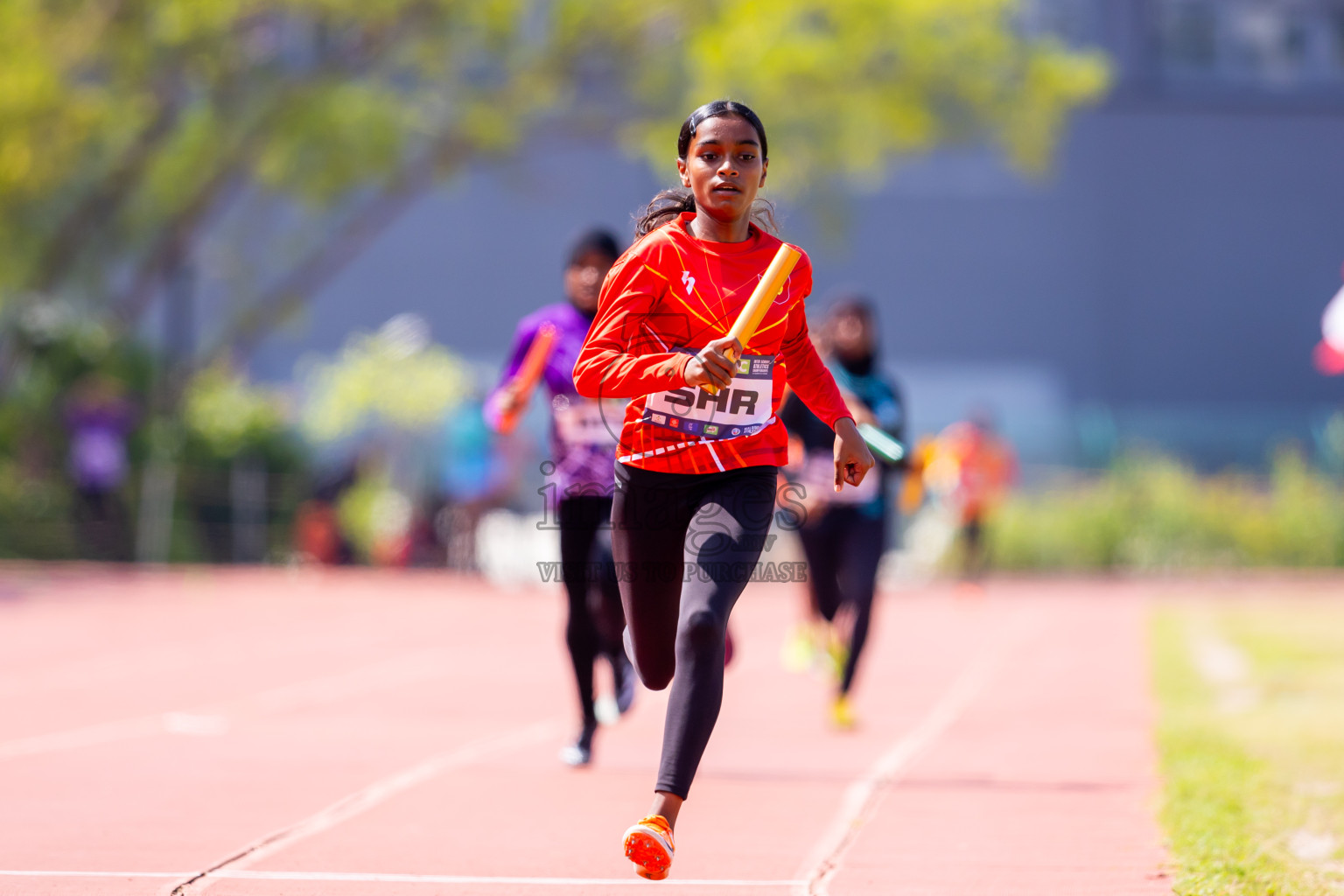 Day 6 of MWSC Interschool Athletics Championships 2024 held in Hulhumale Running Track, Hulhumale, Maldives on Thursday, 14th November 2024. Photos by: Nausham Waheed / Images.mv