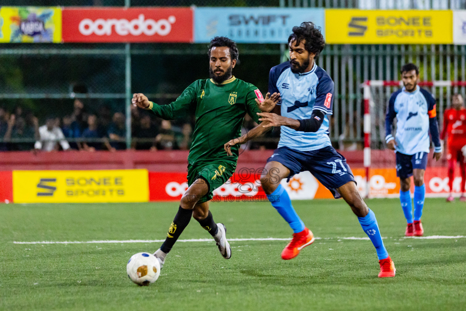 Th Thimarafushi vs Th Kinbidhoo in Day 23 of Golden Futsal Challenge 2024 was held on Tuesday , 6th February 2024 in Hulhumale', Maldives Photos: Nausham Waheed / images.mv