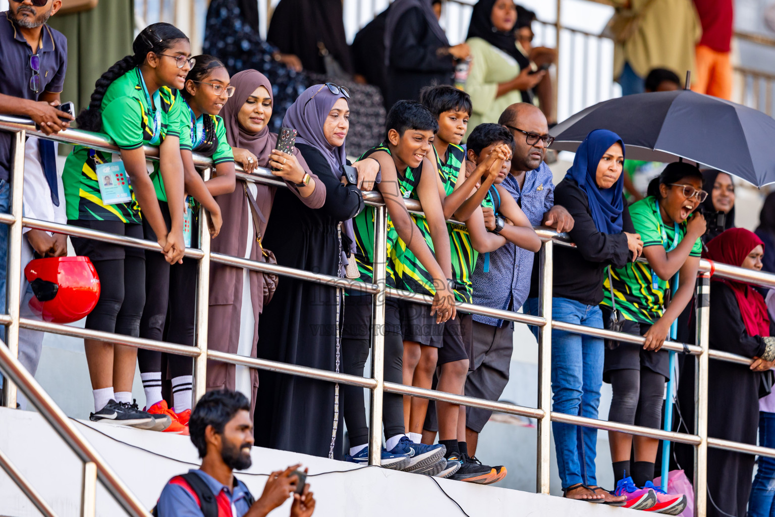 Day 5 of MWSC Interschool Athletics Championships 2024 held in Hulhumale Running Track, Hulhumale, Maldives on Wednesday, 13th November 2024. Photos by: Nausham Waheed / Images.mv