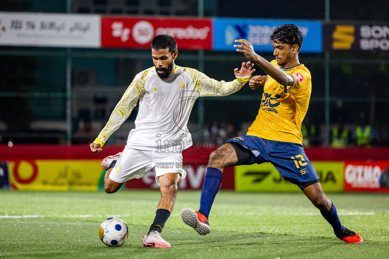 Mahchangoalhi vs Maafannu in zone round on Day 31 of Golden Futsal Challenge 2025 was held on Tuesday , 4th February 2025, in Hulhumale', Maldives. Photos: Nausham Waheed / images.mv