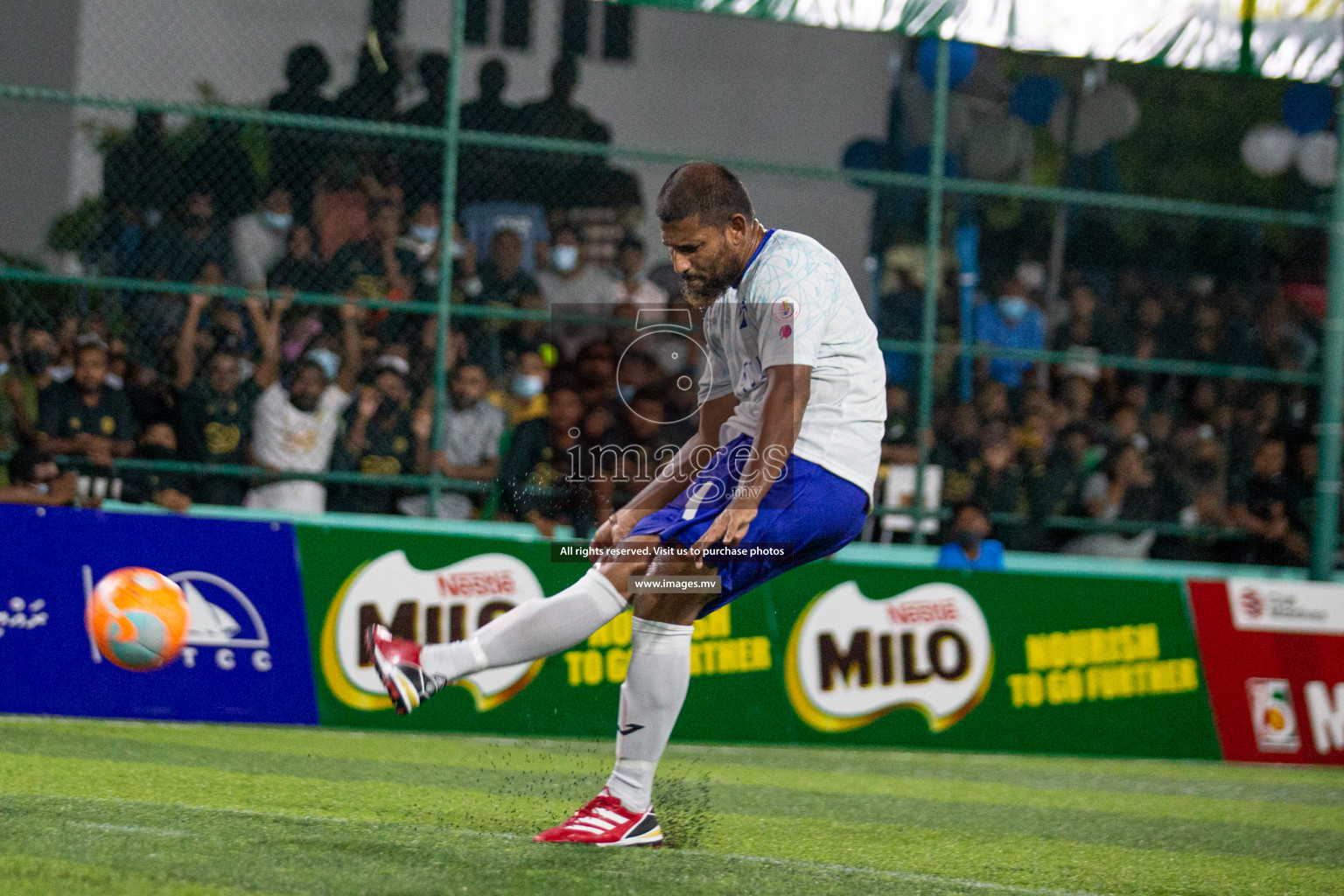 Prison Club vs MACL in the Quarter Finals of Club Maldives 2021 held at Hulhumale;, on 12th December 2021 Photos: Nasam / images.mv