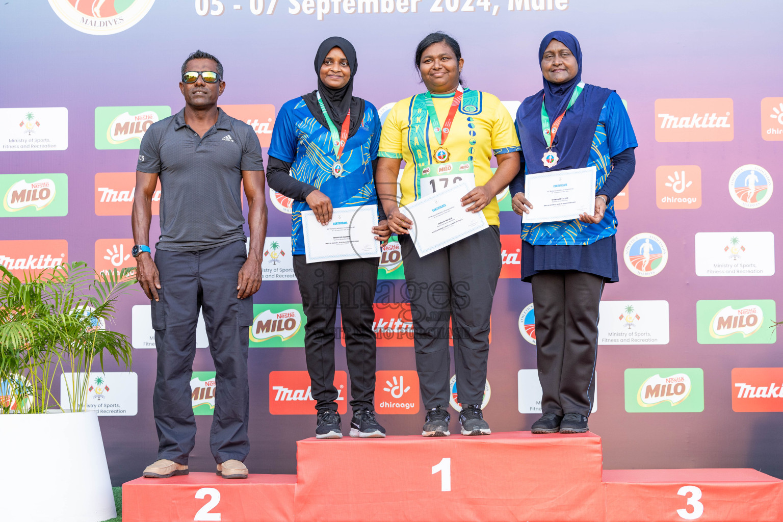 Day 2 of 33rd National Athletics Championship was held in Ekuveni Track at Male', Maldives on Friday, 6th September 2024.
Photos: Ismail Thoriq  / images.mv