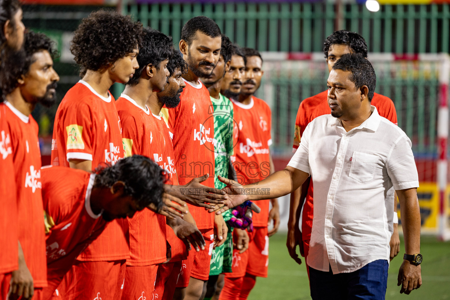 F. Dharanboodhoo VS F. Bilehdhoo in Day 16 of Golden Futsal Challenge 2025 was held on Monday, 20th January 2025, in Hulhumale', Maldives. 
Photos: Hassan Simah / images.mv