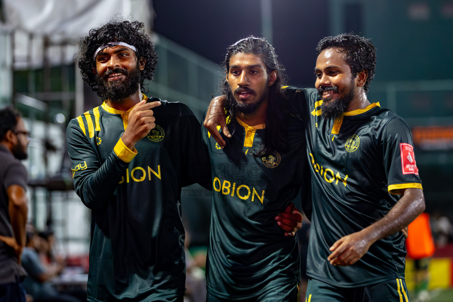 S. Hithadhoo VS Dhandimagu on Day 33 of Golden Futsal Challenge 2024, held on Sunday, 18th February 2024, in Hulhumale', Maldives Photos: Hassan Simah / images.mv