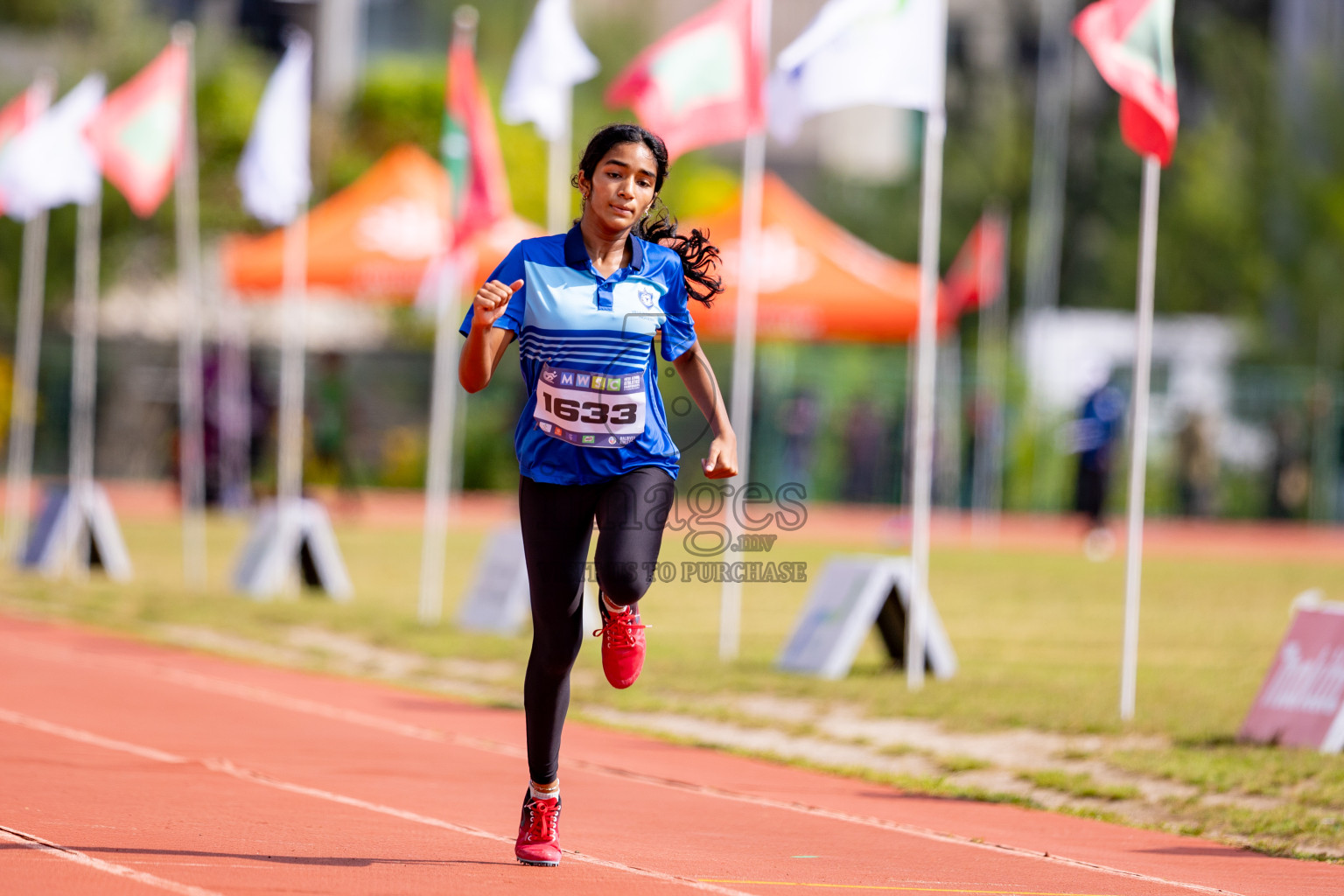 Day 3 of MWSC Interschool Athletics Championships 2024 held in Hulhumale Running Track, Hulhumale, Maldives on Monday, 11th November 2024. 
Photos by: Hassan Simah / Images.mv