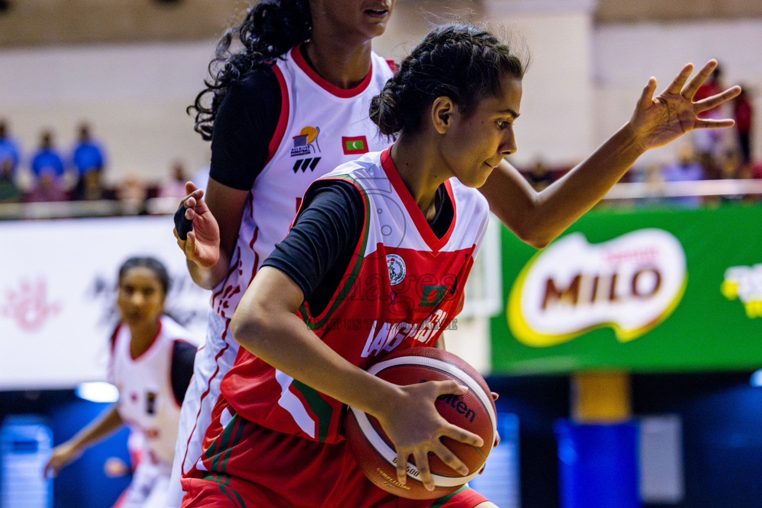 Maldives vs Bangladesh in Day 1 of Under 16 Woman's Asian Cup SABA Qualifiers 2025 was held in Social Center, Male', Maldives on 12th June 2025. Photos: Nausham Waheed / images.mv