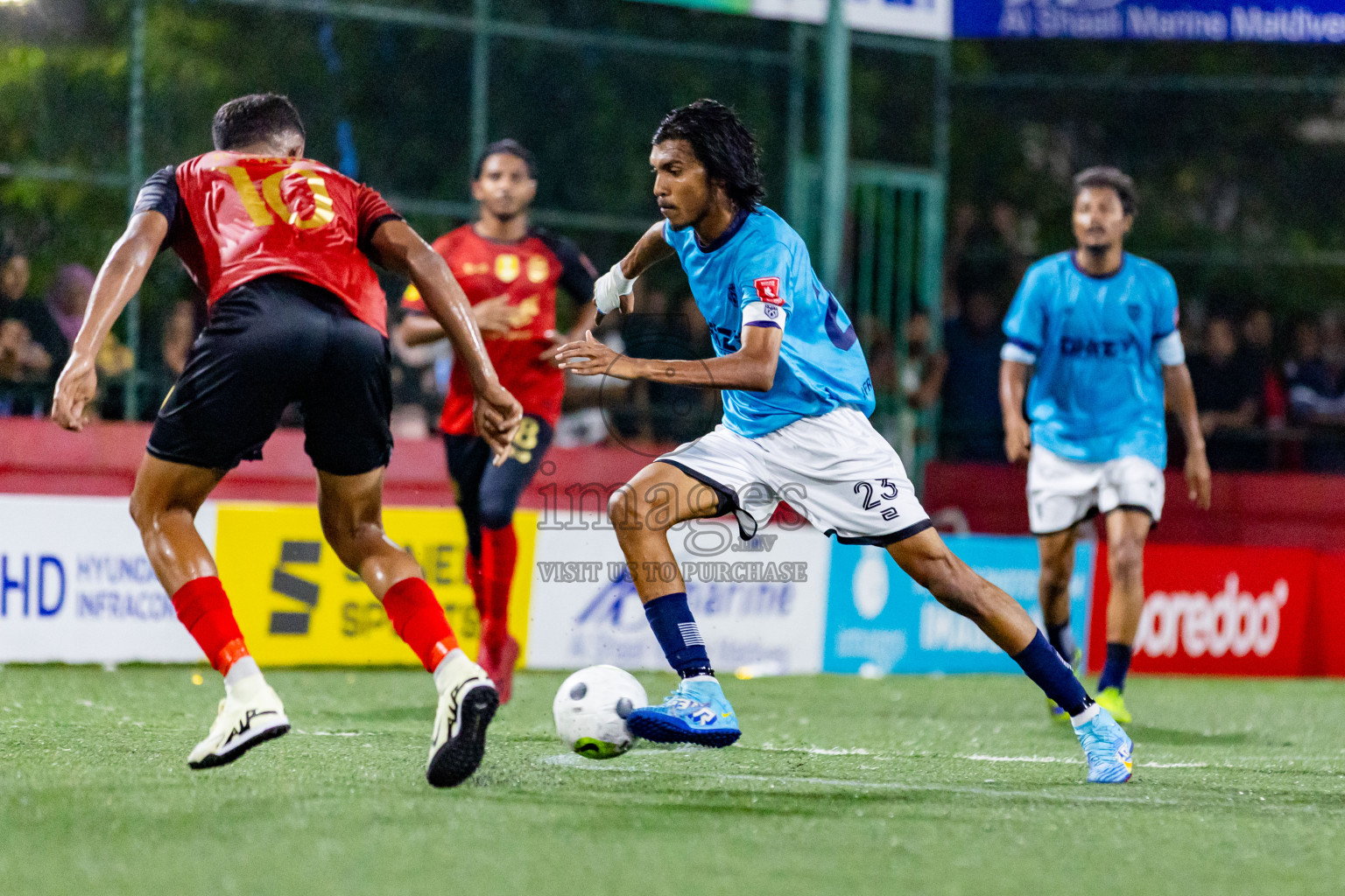 L Gan vs L Maamendhoo in Day 24 of Golden Futsal Challenge 2024 was held on Wednesday  , 7th February 2024 in Hulhumale', Maldives Photos: Nausham Waheed / images.mv