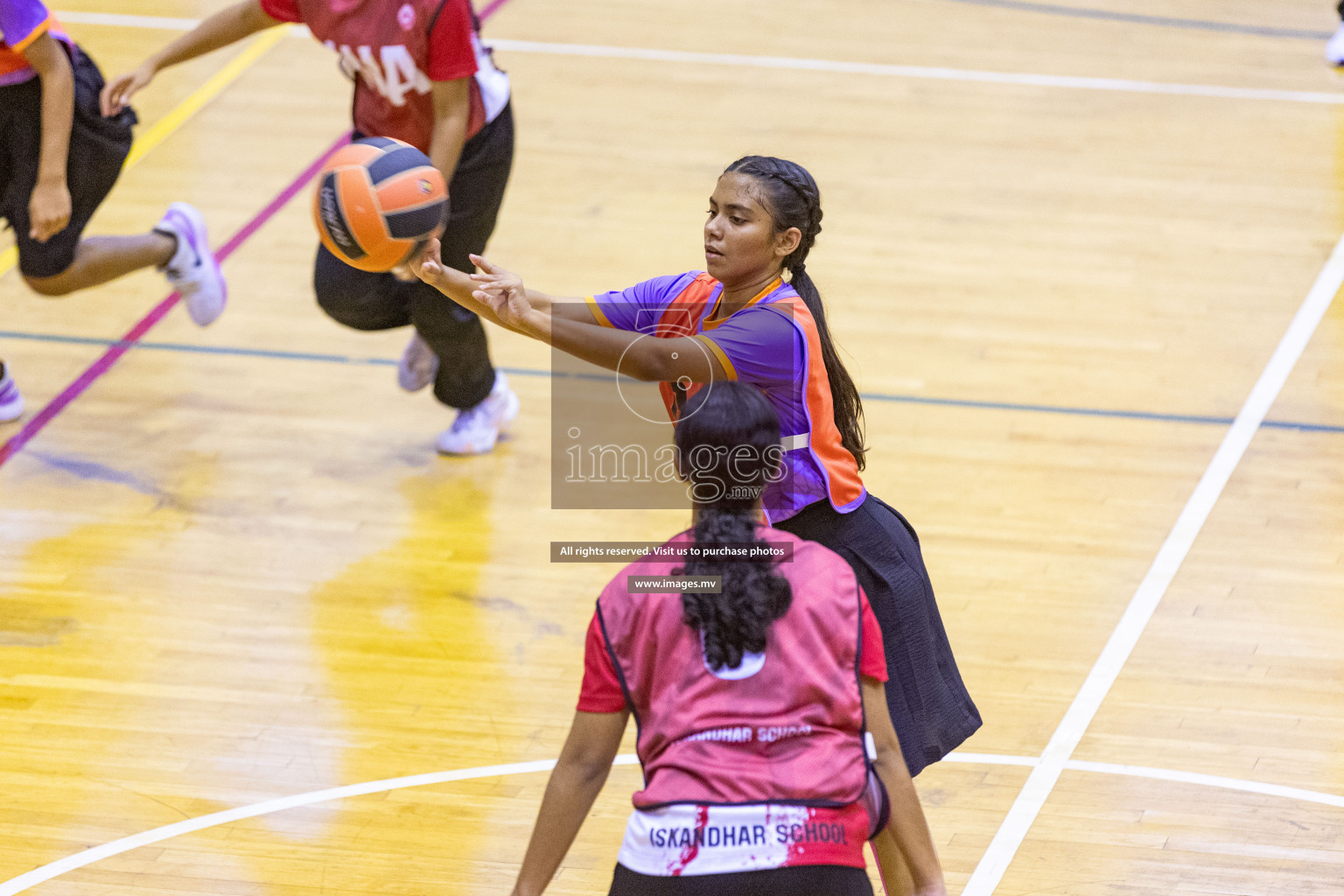 Day7 of 24th Interschool Netball Tournament 2023 was held in Social Center, Male', Maldives on 2nd November 2023. Photos: Nausham Waheed / images.mv