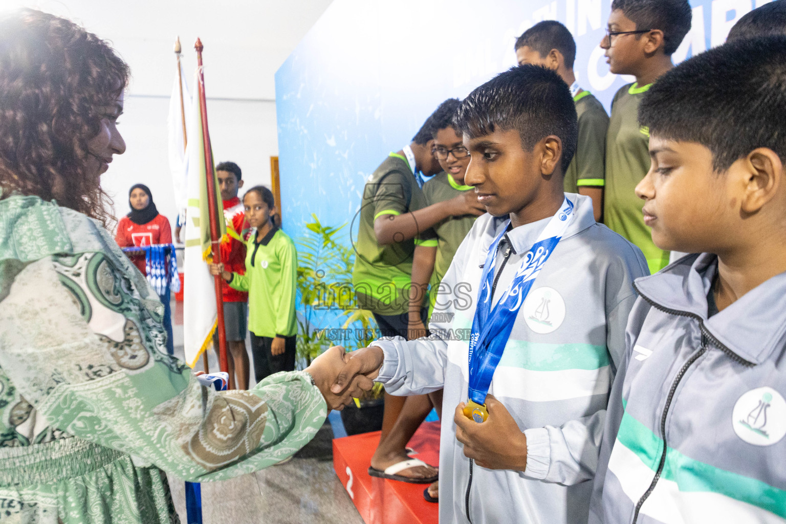 Day 4 of 20th Inter-school Swimming Competition 2024 held in Hulhumale', Maldives on Tuesday, 15th October 2024. Photos: Ismail Thoriq / images.mv