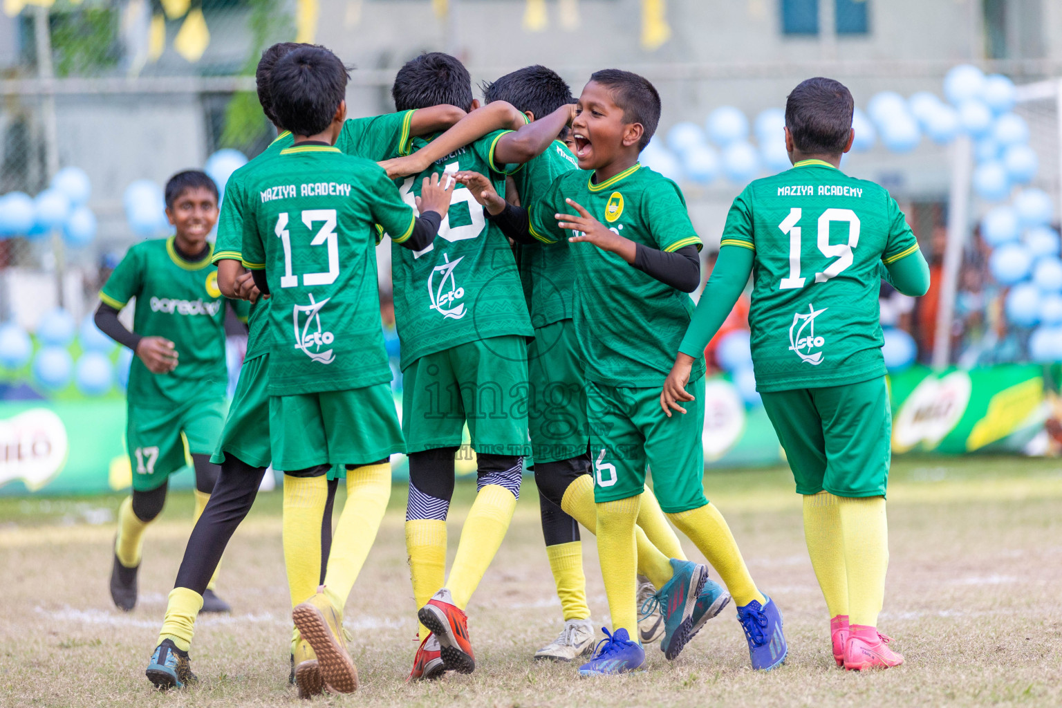 Final Day  of MILO Academy Championship 2024 - U12 was held at Henveiru Grounds in Male', Maldives on Thursday, 7th July 2024. Photos: Shuu Abdul Sattar / images.mv