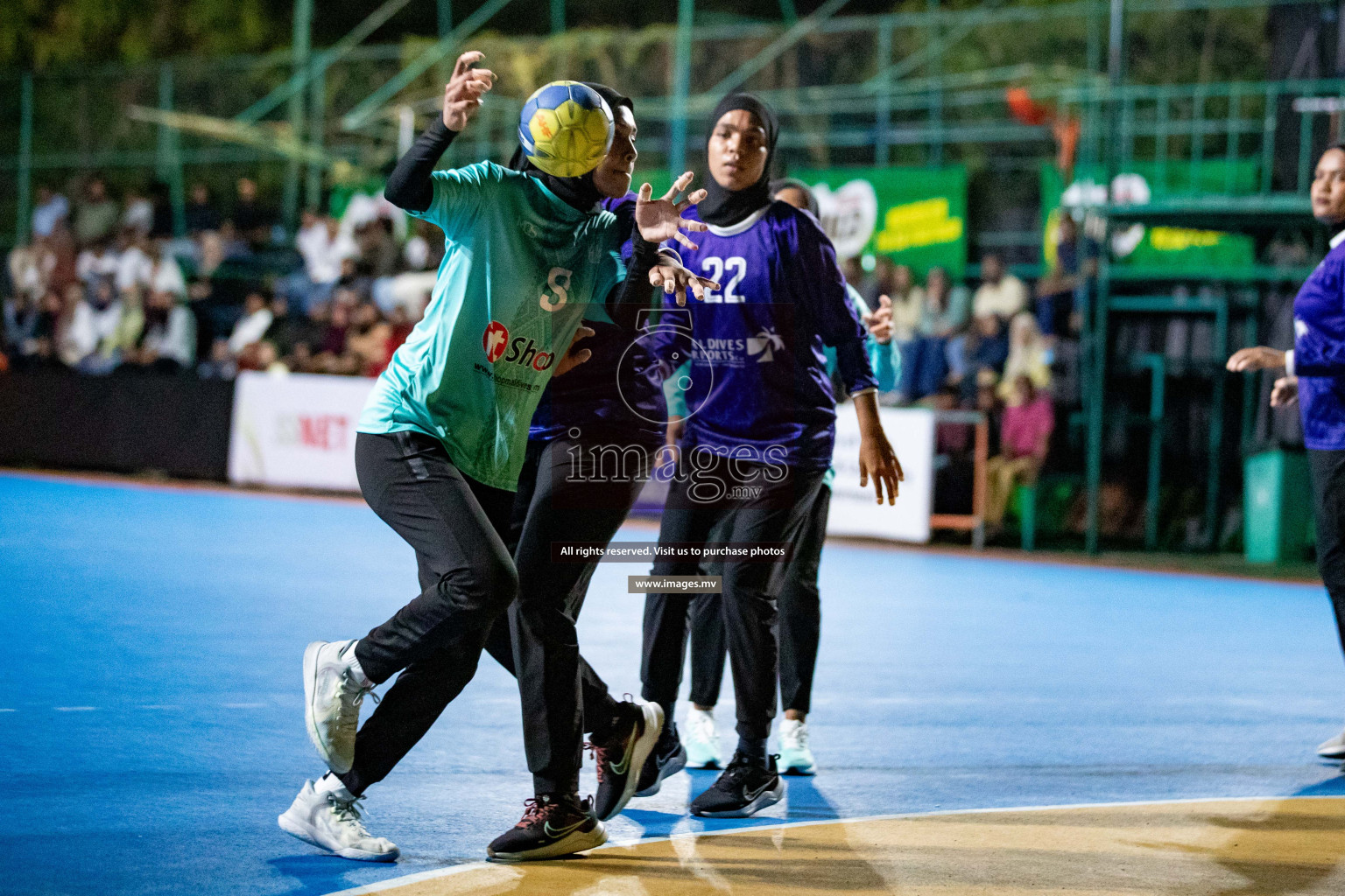 Day 8 of 7th Inter-Office/Company Handball Tournament 2023, held in Handball ground, Male', Maldives on Friday, 23rd September 2023 Photos: Hassan Simah/ Images.mv