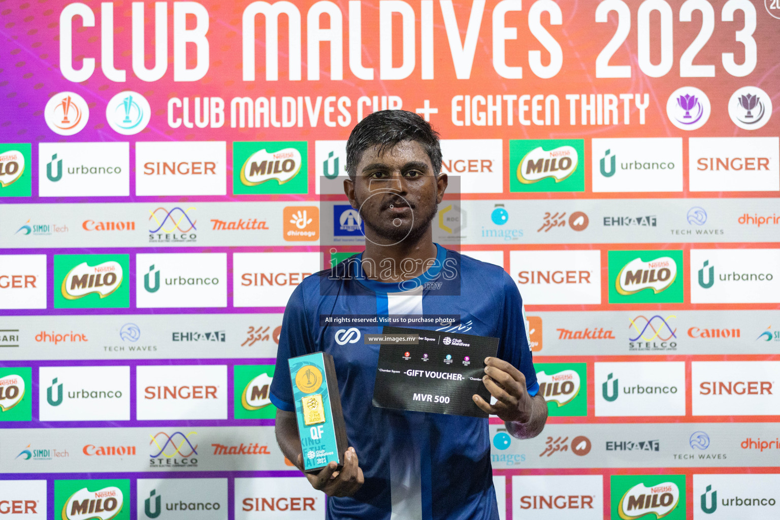 POSC vs Team Khaarijee in Quarter Finals of Club Maldives Cup Classic 2023 held in Hulhumale, Maldives, on Friday, 11th August 2023 Photos: Ismail Thoriq, Nausham Waheed / images.mv