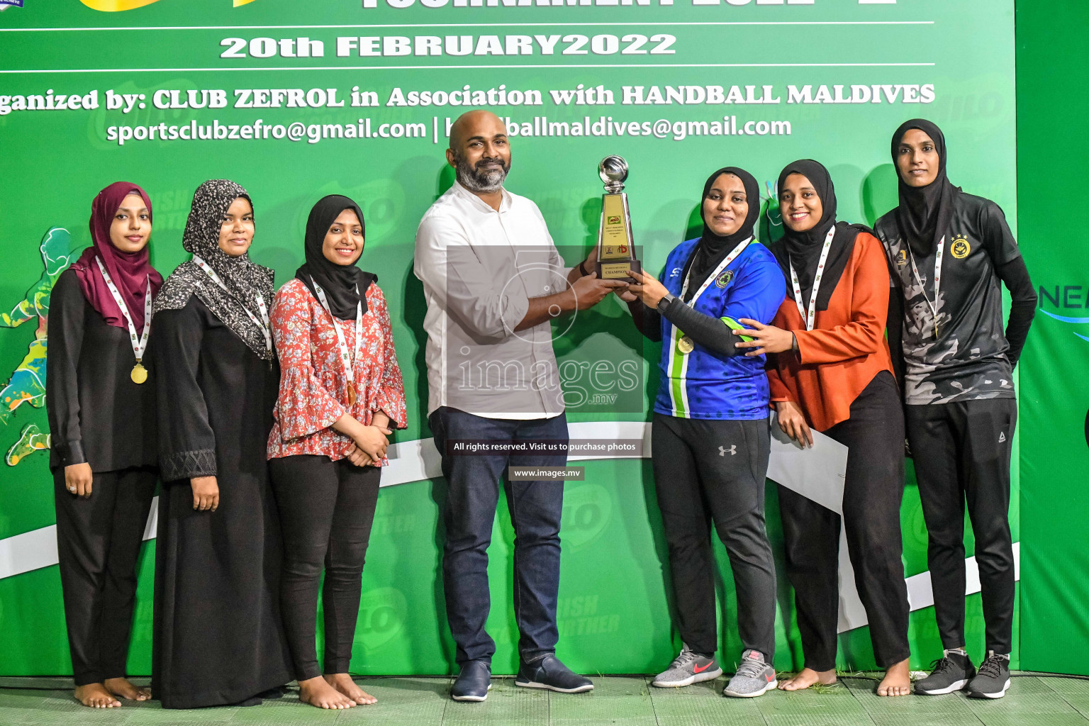 Final of Milo 6th Inter Office Handball Tournament 2022 - Photos by Nausham Waheed