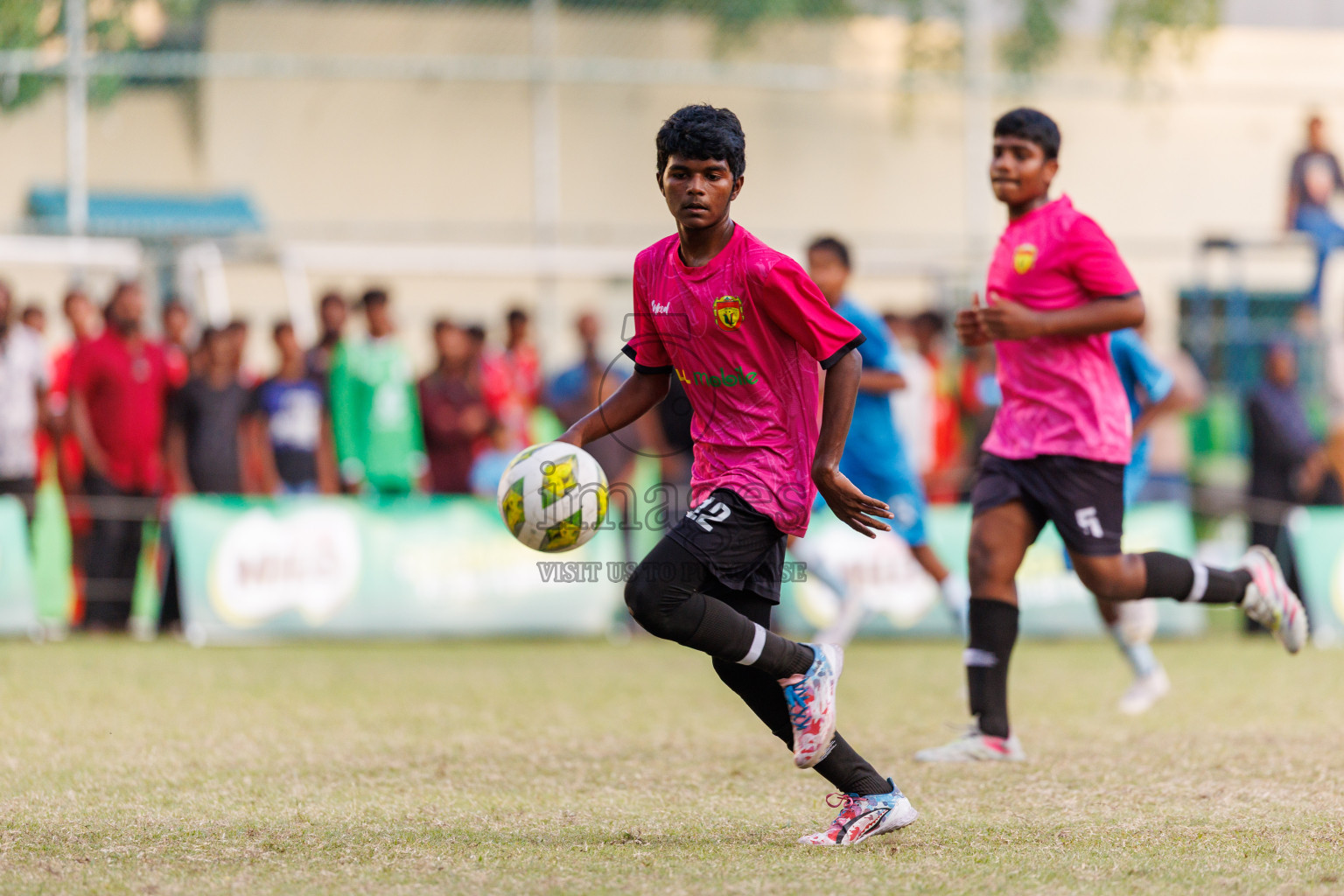 Day 4 of MILO Academy Championship 2025 (U14) was held on Sunday, 2nd November 2025 at Henveiru Football Grounds, Male', Maldives . 
Photos: Hassan Simah / images.mv