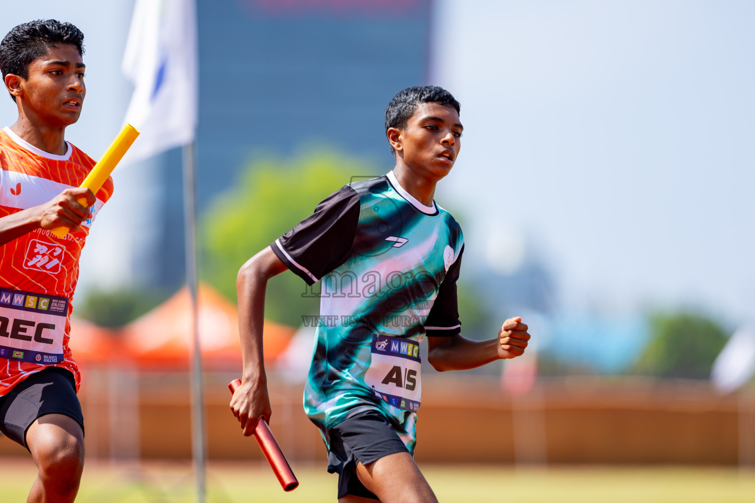 Day 6 of MWSC Interschool Athletics Championships 2024 held in Hulhumale Running Track, Hulhumale, Maldives on Thursday, 14th November 2024. Photos by: Nausham Waheed / Images.mv