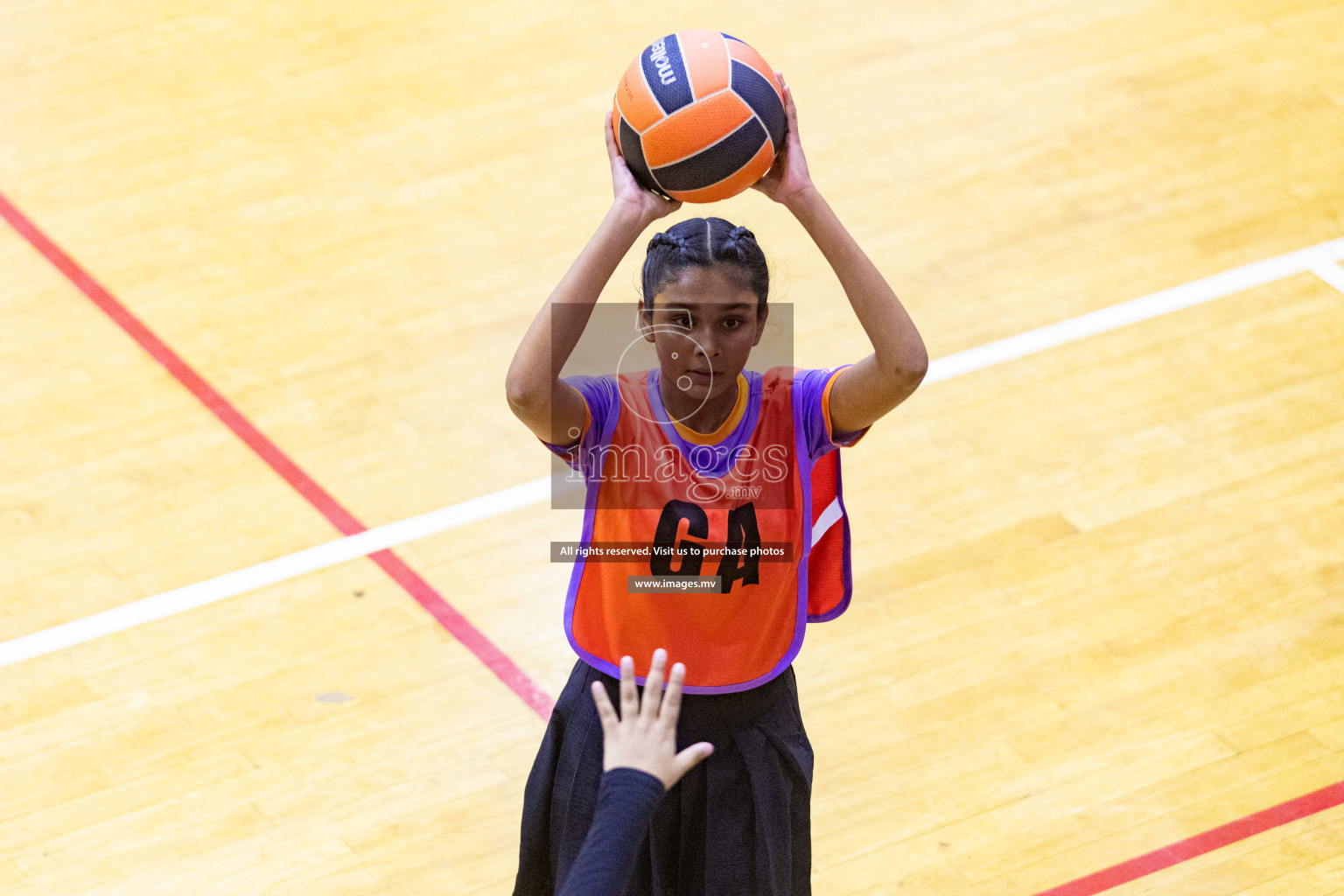 Day 11 of 24th Interschool Netball Tournament 2023 was held in Social Center, Male', Maldives on 6th November 2023. Photos: Nausham Waheed / images.mv