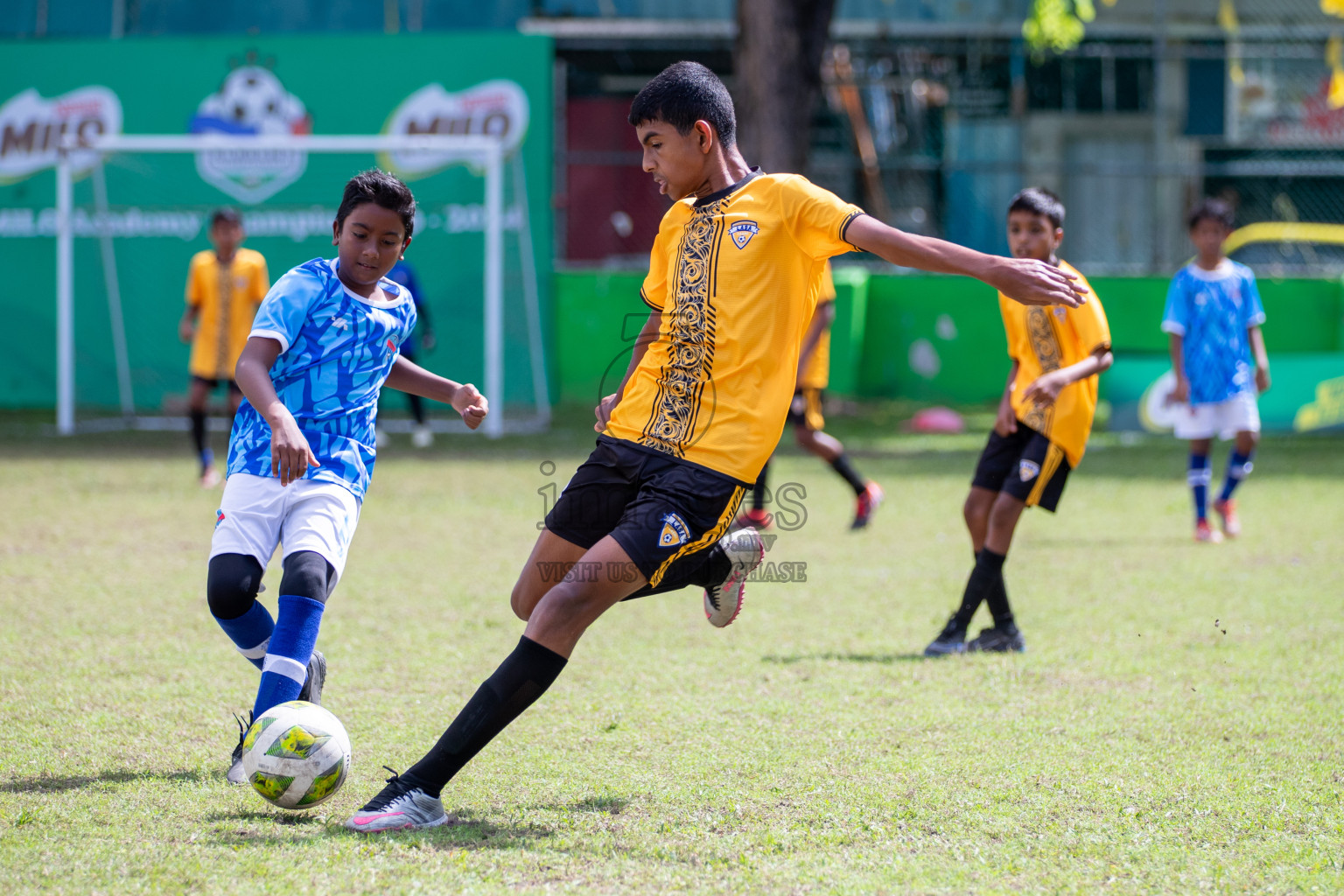 Day 3 of MILO Academy Championship 2024 - U12 was held at Henveiru Grounds in Male', Maldives on Saturday, 6th July 2024. Photos: Mohamed Mahfooz Moosa / images.mv