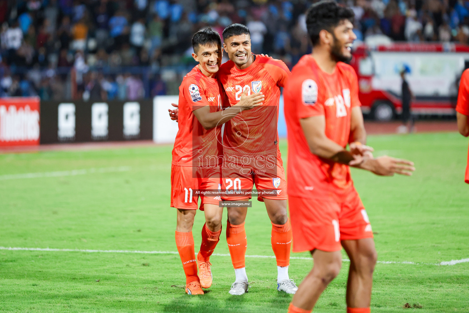 Kuwait vs India in the Final of SAFF Championship 2023 held in Sree Kanteerava Stadium, Bengaluru, India, on Tuesday, 4th July 2023. Photos: Nausham Waheed / images.mv