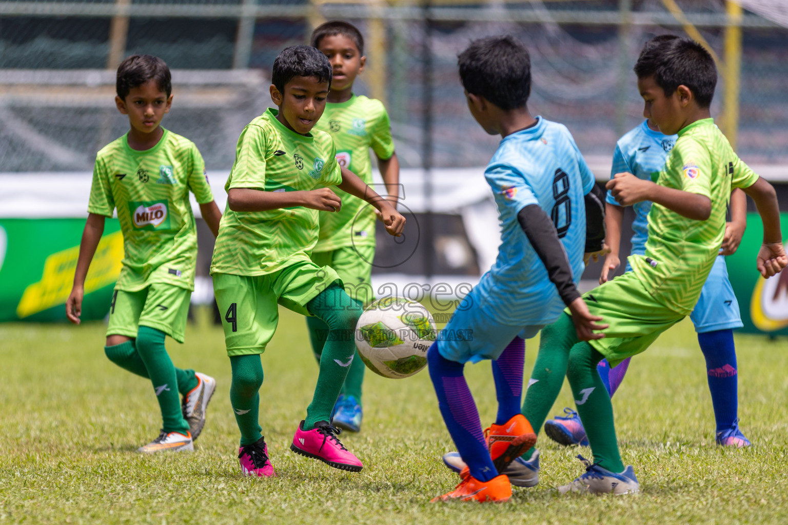 Day 2 of MILO Kids Football Fiesta was held at National Stadium in Male', Maldives on Saturday, 24th February 2024.