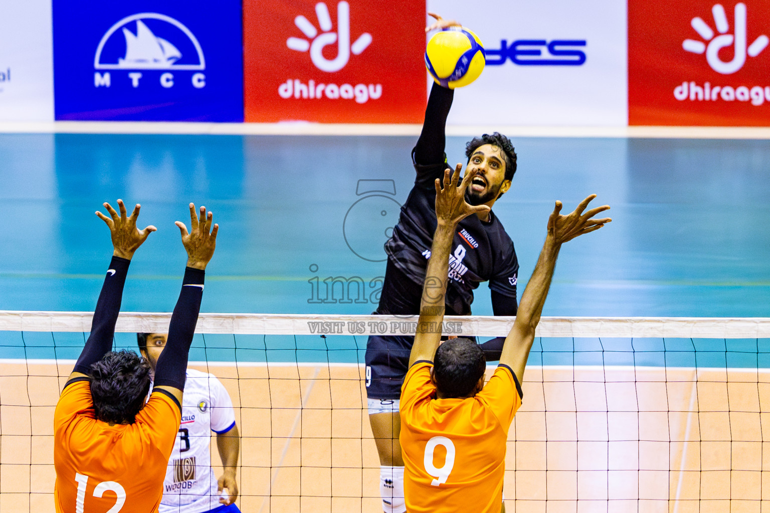 Sports Club City vs Dhivehi Sifainge Club in Semi Final of MILO VAM Cup 2024 Men's Division was held in Social Center Indoor Hall on Friday, 1st September 2024. Photos: Nausham Waheed / images.mv