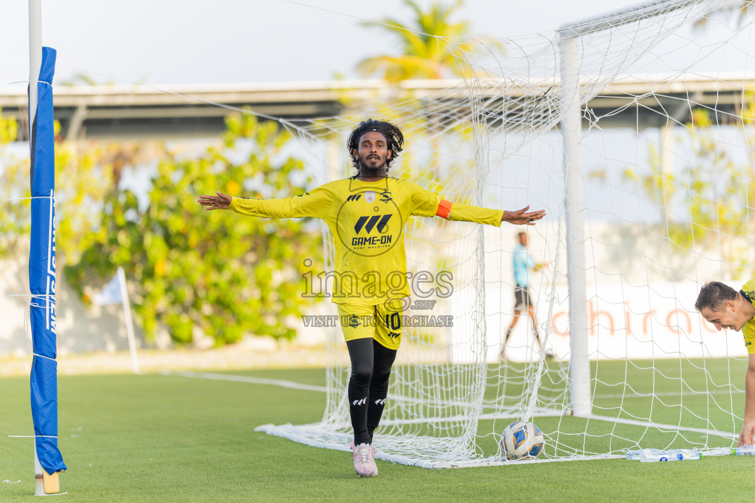 Velaa Sports Club vs Team Middle East in Day 3 of Eydhafushi Cup 2025 held in Eydhafushi Football Stadium at B. Eydhafushi, Maldives on Sunday, 7th September 2025.