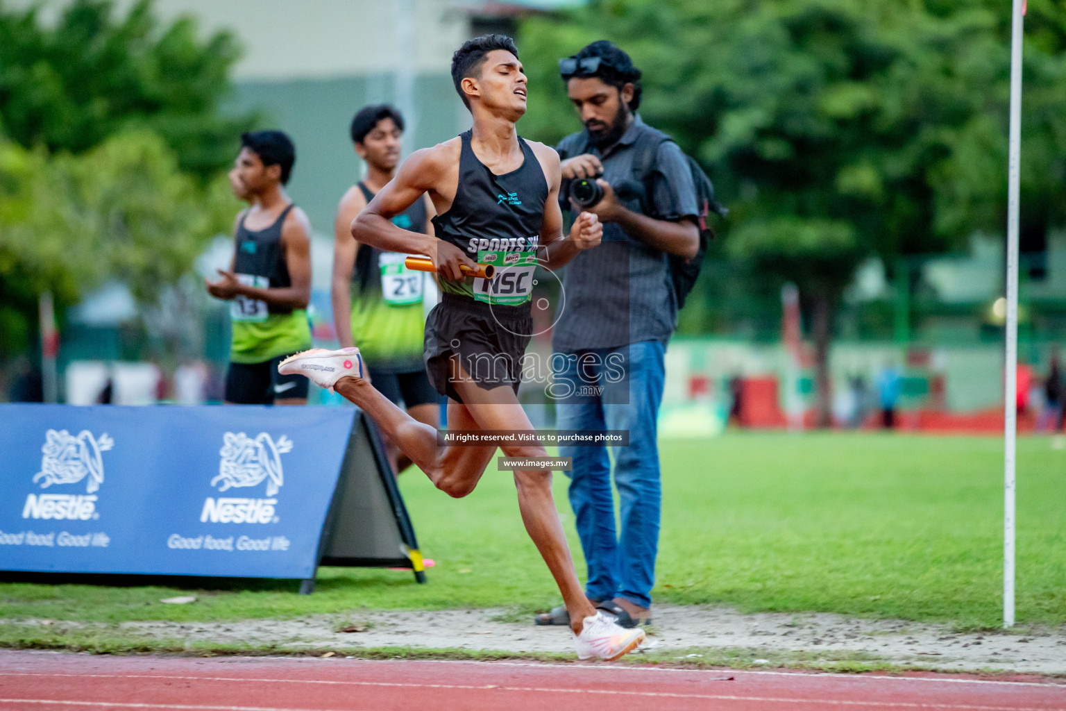 Day 2 of National Athletics Championship 2023 was held in Ekuveni Track at Male', Maldives on Friday, 24th November 2023. Photos: Hassan Simah / images.mv
