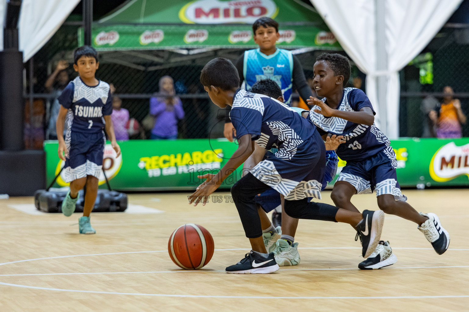 Milo 5 x 5 Junior Challenge 2025 - Basketball tournament held in Basketball Training Center, Male', Maldives on Thursday, 09th October 2025. 
Photo by: Hassan Simah / Images.mv