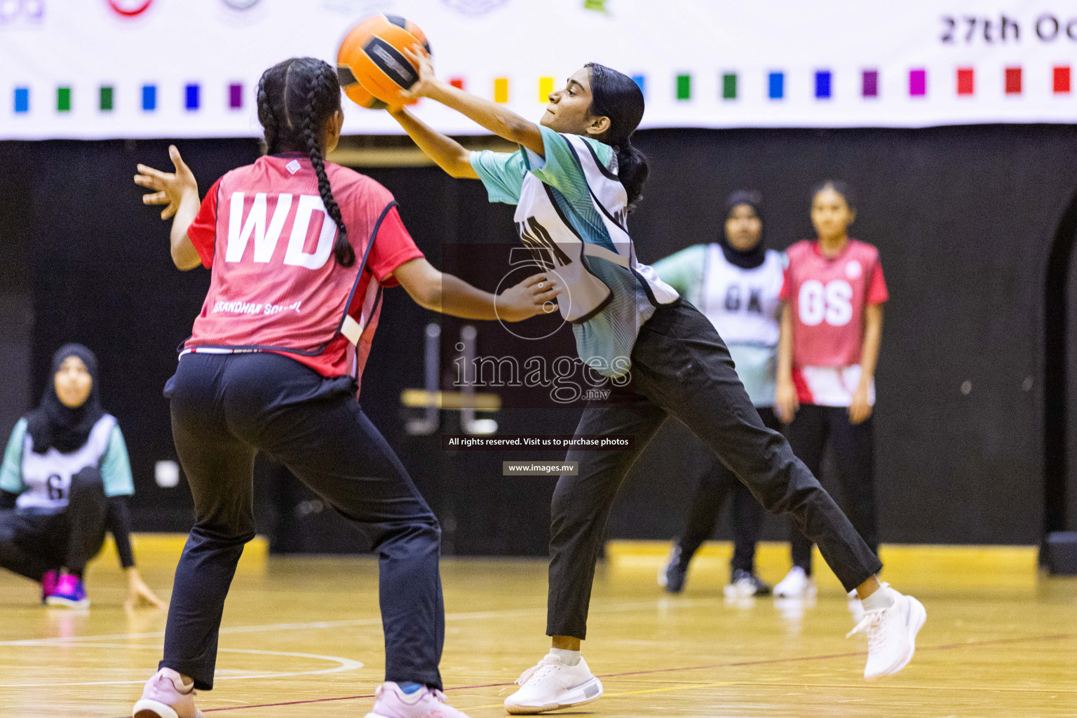 Day4 of 24th Interschool Netball Tournament 2023 was held in Social Center, Male', Maldives on 30th October 2023. Photos: Nausham Waheed / images.mv