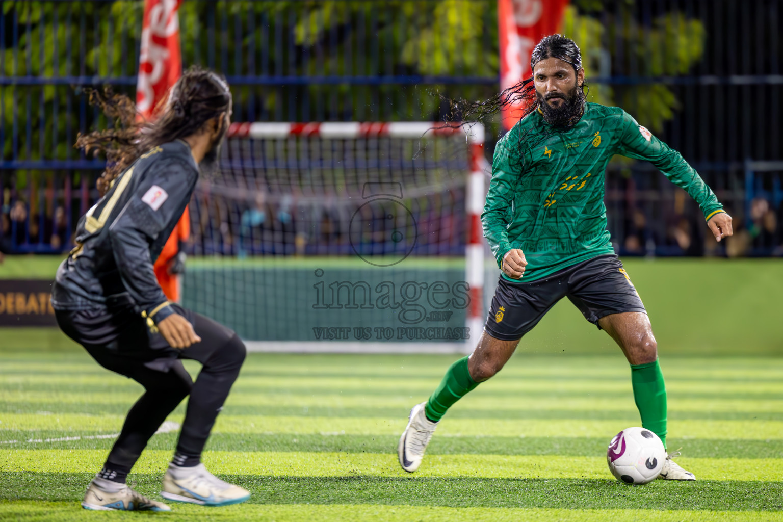 Muring FC vs Afro SC in Semi Final of Eydhafushi Futsal Cup 2024 was held on Monday , 15th April 2024, in B Eydhafushi, Maldives Photos: Ismail Thoriq / images.mv