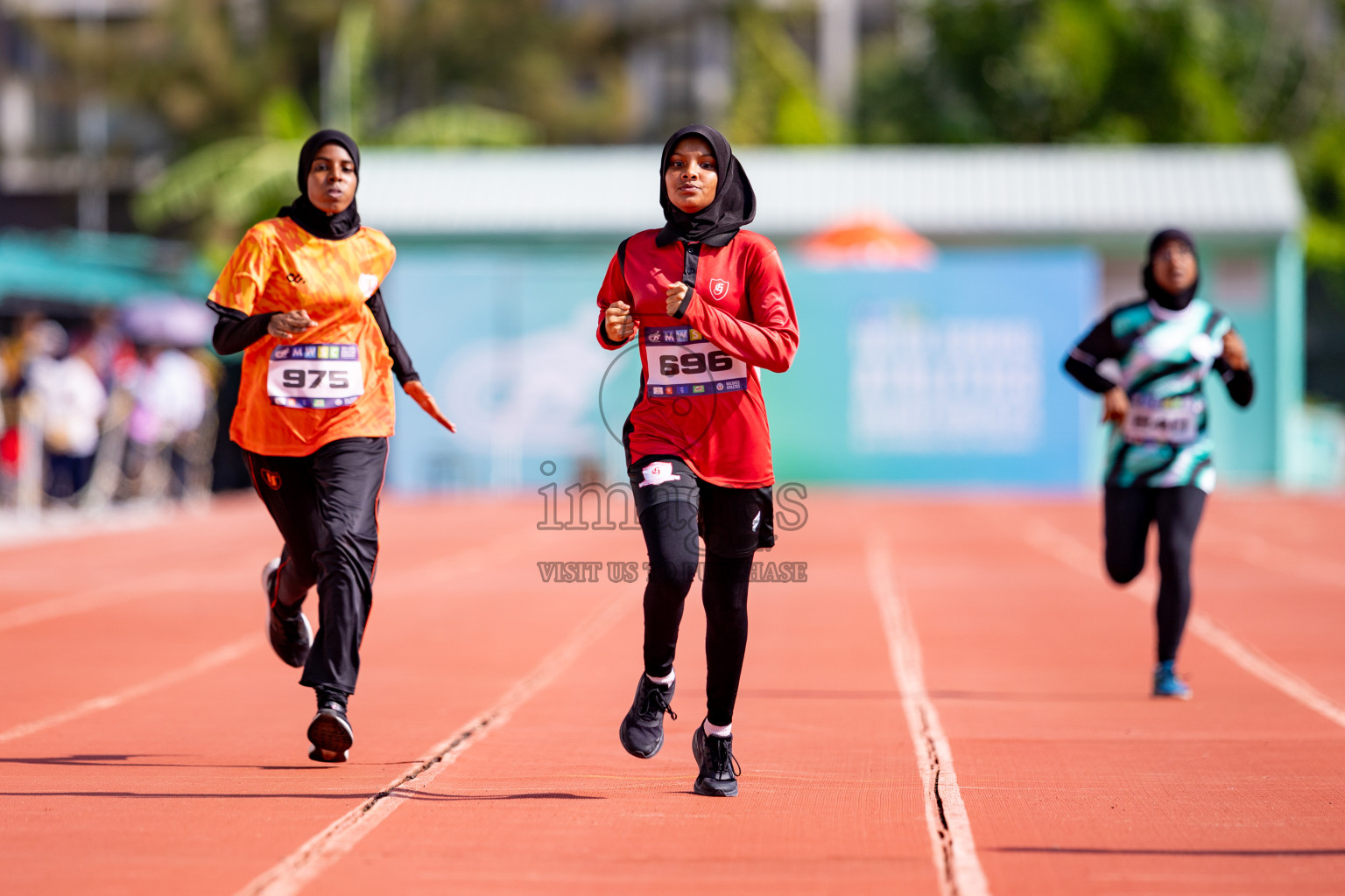 Day 3 of MWSC Interschool Athletics Championships 2024 held in Hulhumale Running Track, Hulhumale, Maldives on Monday, 11th November 2024. 
Photos by: Hassan Simah / Images.mv