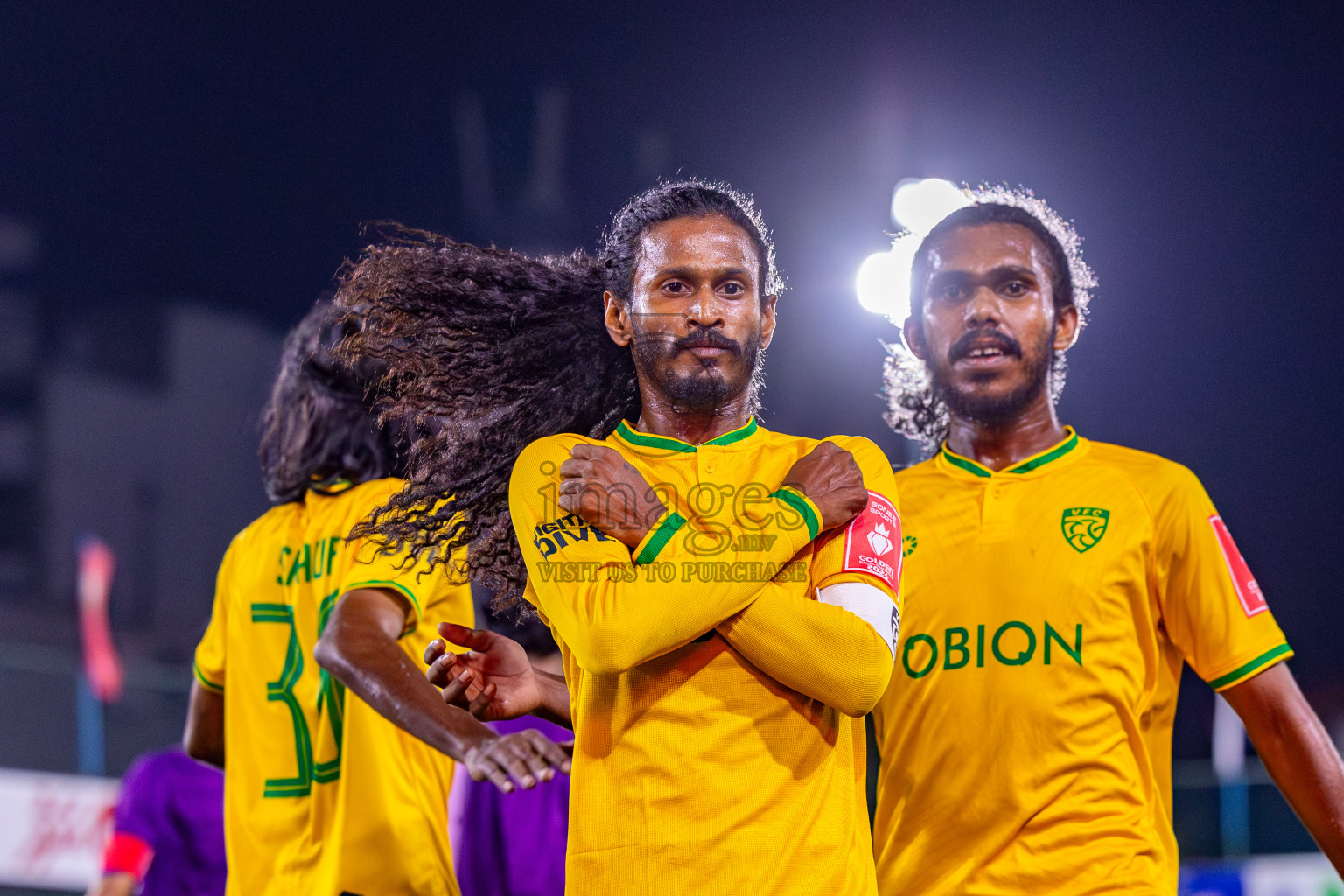 GDh Vaadhoo vs GA Kanduhulhudhoo on Day 33 of Golden Futsal Challenge 2024, held on Sunday, 18th February 2024, in Hulhumale', Maldives Photos: Mohamed Mahfooz Moosa / images.mv