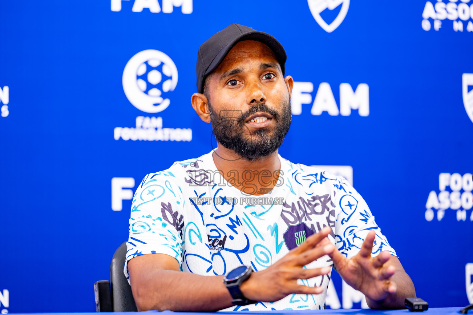 Final Pre-Match Press of Under 19 Youth Championship 2024 was held at National Stadium in Male', Maldives on Sunday, 30th June 2024. Photos: Nausham Waheed / images.mv