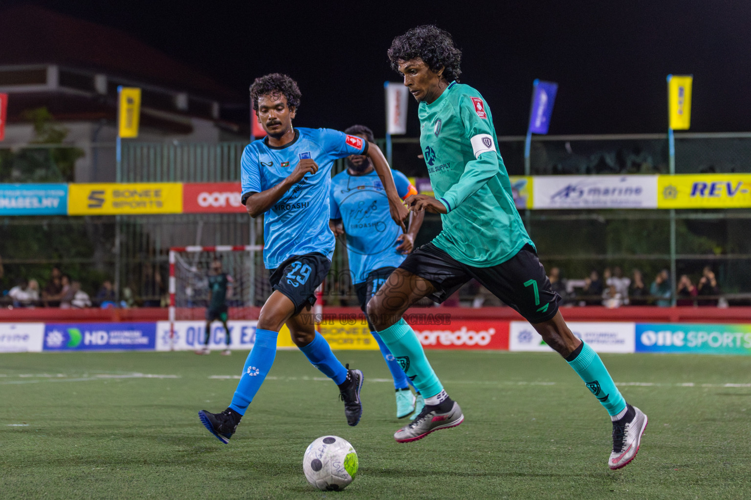 Dh Meedhoo vs Dh Bandidhoo in Day 3 of Golden Futsal Challenge 2024 was held on Thursday, 18th January 2024, in Hulhumale', Maldives Photos: Mohamed Mahfooz Moosa / images.mv