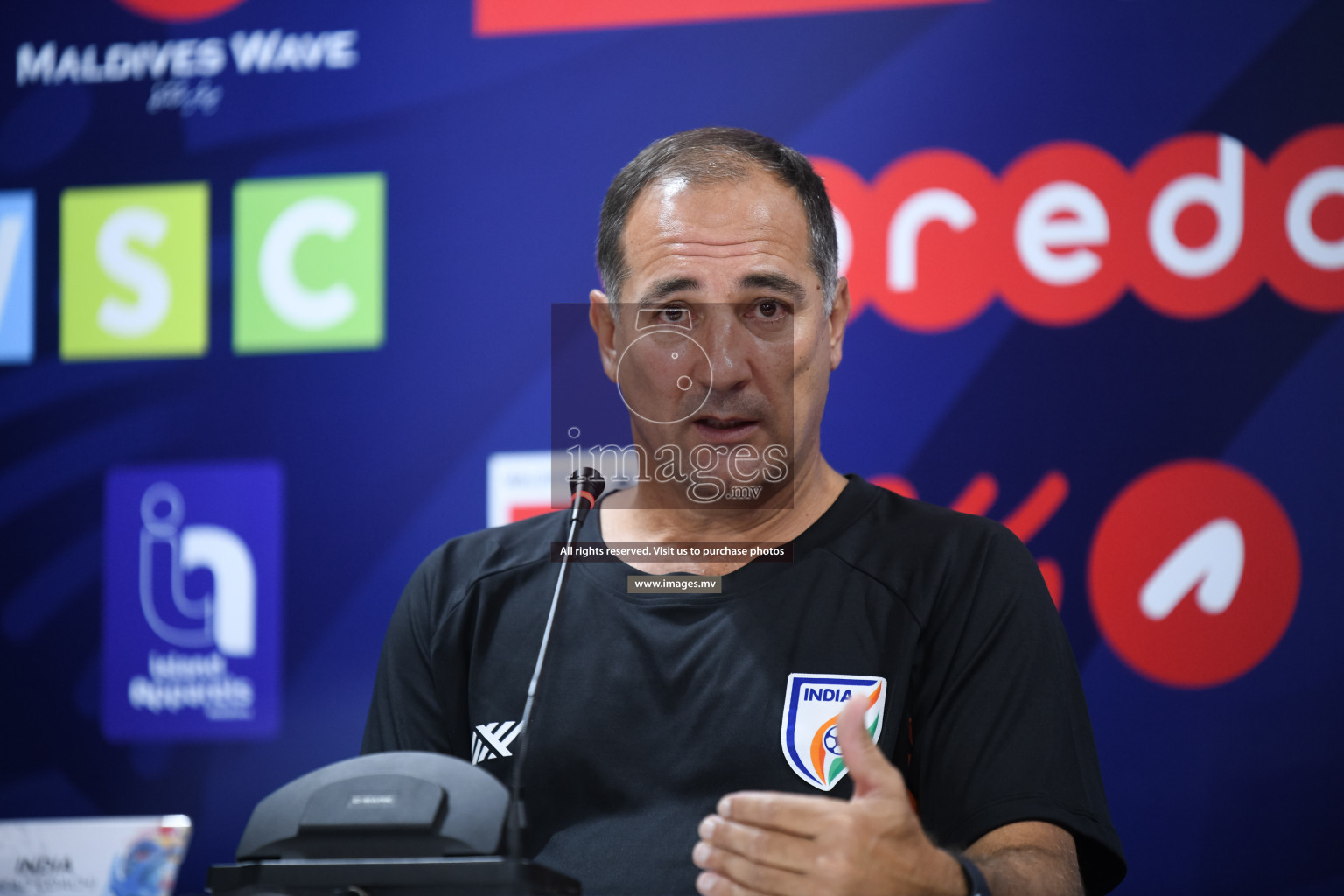 Match Day 3, Pre-match Press Conference of SAFF Championship 2021 held on 06th October 2021 at Galholhu National Stadium, Male', Maldives