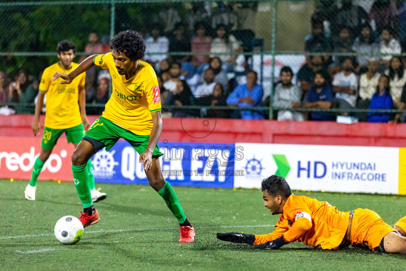 GDh. Vaadhoo VS GDh. Gadhdhoo in Day 23 of Golden Futsal Challenge 2024 was held on Tuesday , 6th February 2024 in Hulhumale', Maldives 
Photos: Hassan Simah / images.mv