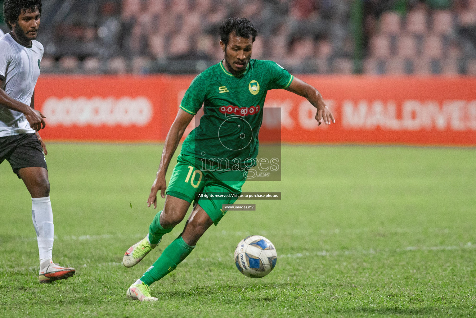 Maziya Sports and Recreation Club vs Super United Sports in Ooredoo Dhivehi Premier League 2021/22 on 12th July 2022, held in National Football Stadium, Male', Maldives Photos: Maanish/ Images mv