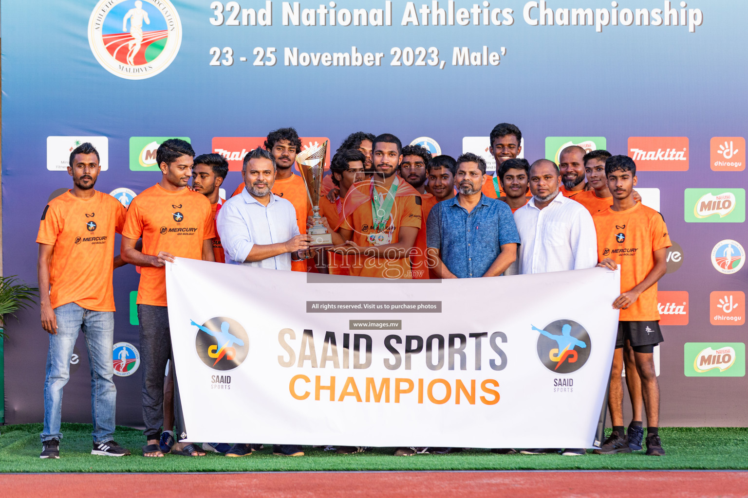 Day 3 of National Athletics Championship 2023 was held in Ekuveni Track at Male', Maldives on Saturday, 25th November 2023. Photos: Nausham Waheed / images.mv