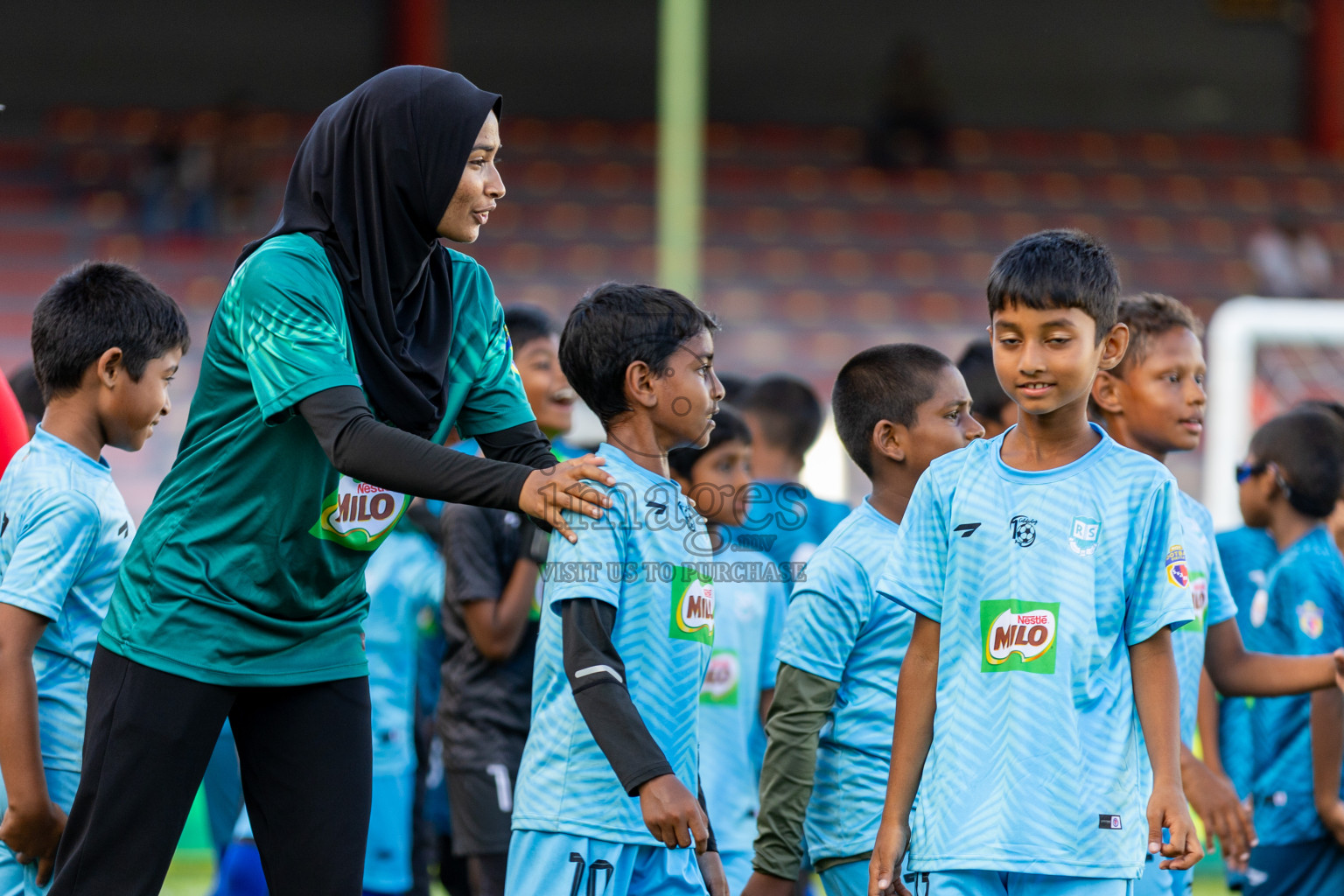 Day 2 of MILO Kids Football Fiesta was held at National Stadium in Male', Maldives on Saturday, 24th February 2024.