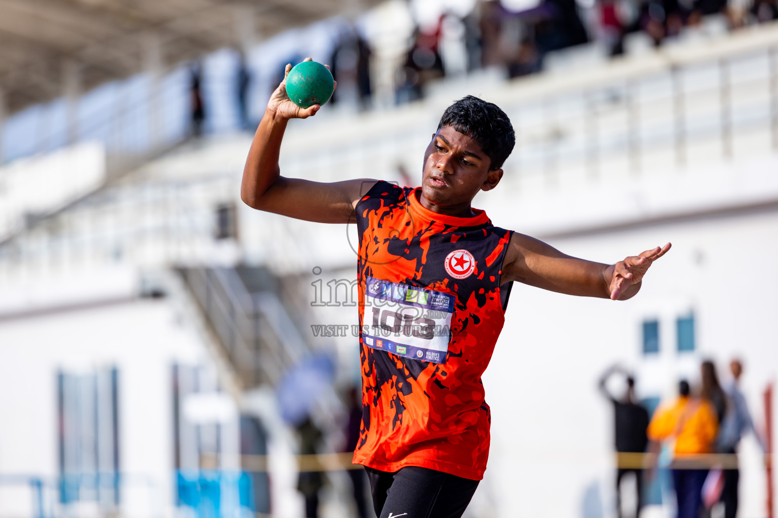 Day 5 of MWSC Interschool Athletics Championships 2024 held in Hulhumale Running Track, Hulhumale, Maldives on Wednesday, 13th November 2024. Photos by: Nausham Waheed / Images.mv