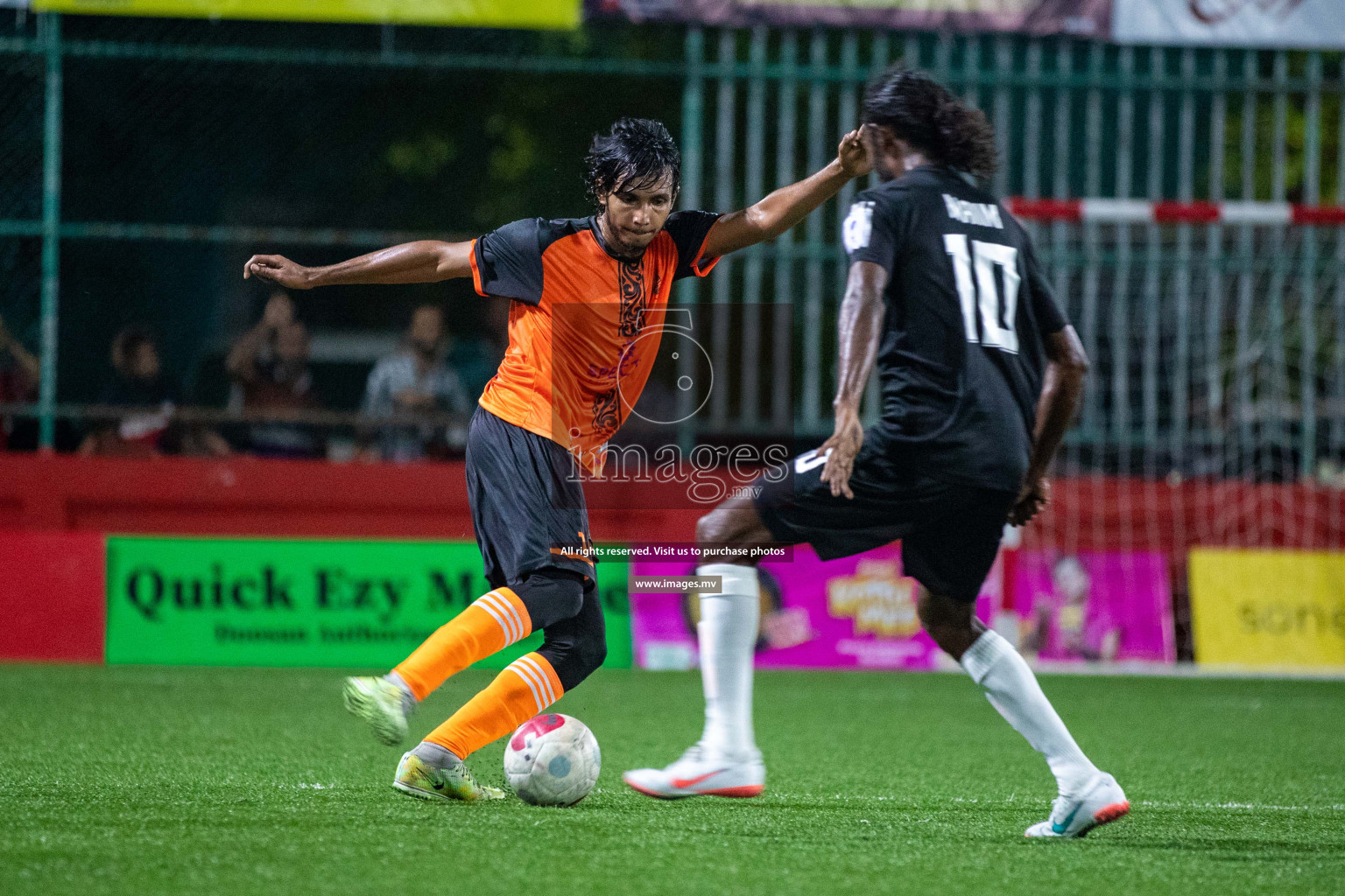 ADh. Hangnaameedhoo vs ADh. Dhagethi in Day 7 of Golden Futsal Challenge 2023 on 11 February 2023 in Hulhumale, Male, Maldives