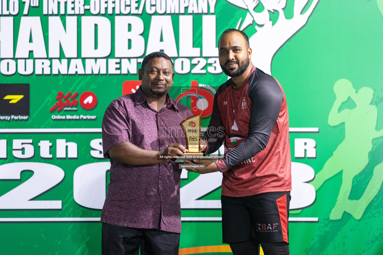 2nd Division Final of 7th Inter-Office/Company Handball Tournament 2023, held in Handball ground, Male', Maldives on Monday, 25th October 2023 Photos: Nausham Waheed/ Images.mv