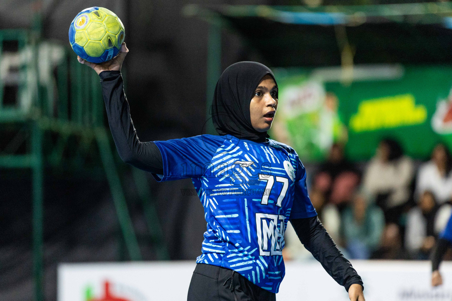 Day 14 of 10th National Handball Tournament 2023, held in Handball ground, Male', Maldives on Monday, 11th December 2023 Photos: Nausham Waheed/ Images.mv