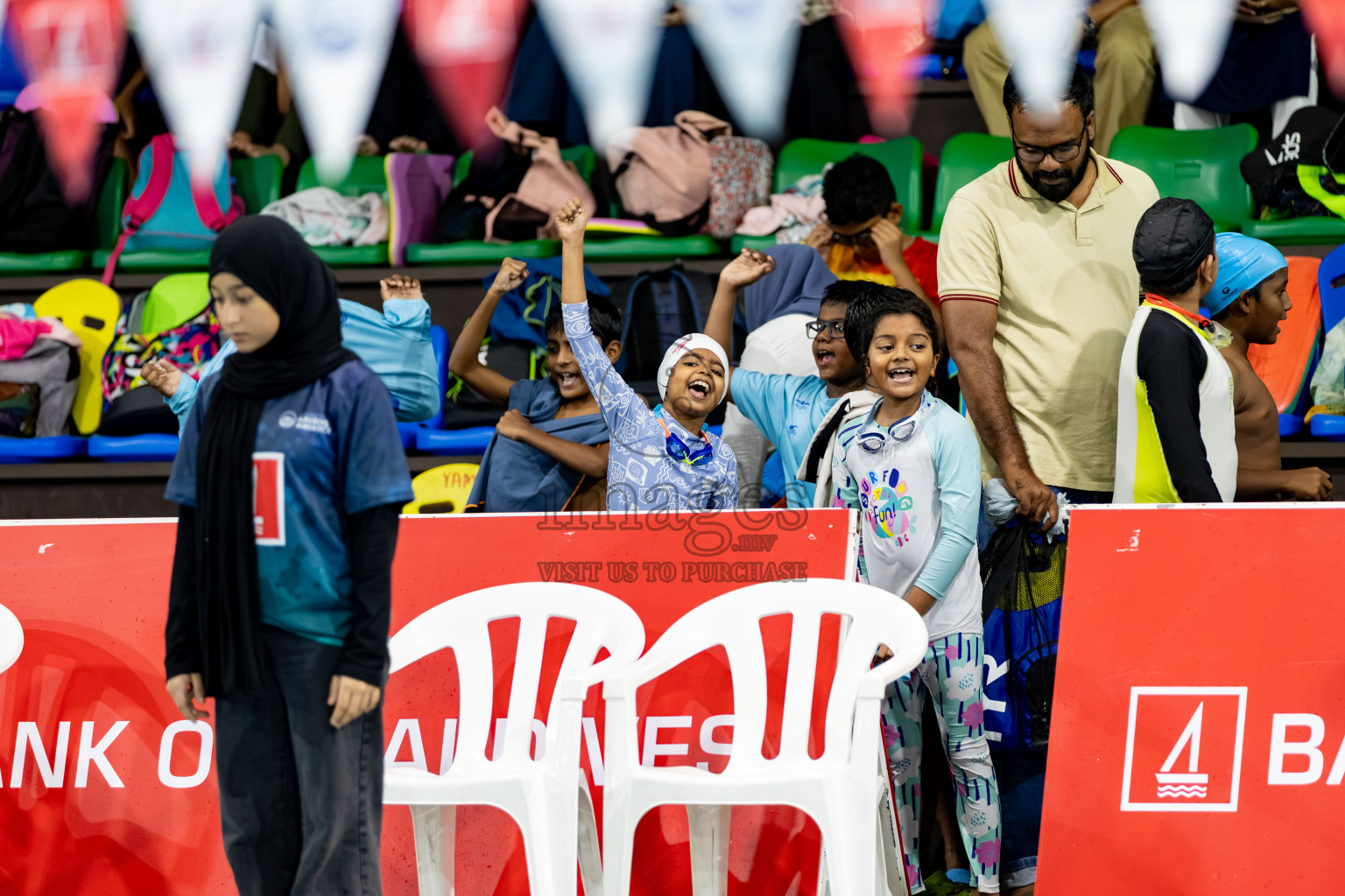 Day 2 of BML 6th National Kids Swimming Kids Festival 2025 held in Hulhumale', Maldives on Tuesday, 4th November 2024. 

Photos: Hassan Simah / images.mv