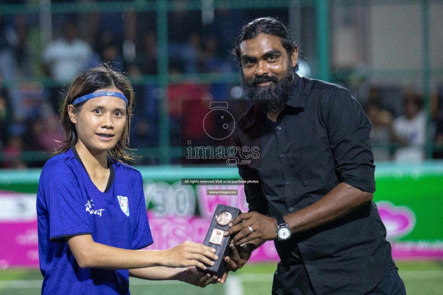 Police Club vs Club Immigration in the semi finals of 18/30 Women's Futsal Fiesta 2019 on 27th April 2019, held in Hulhumale Photos: Suadh Abdul Sattar / images.mv