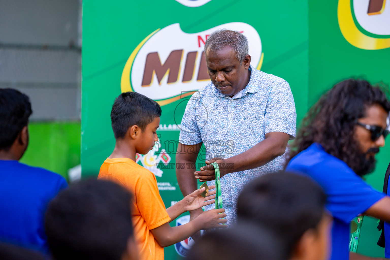 Day 3 of MILO Academy Championship 2025 (U-12) was held at Henveiru Stadium in Male', Maldives on Saturday, 3rd May 2025. Photos: Nausham Waheed / images.mv
