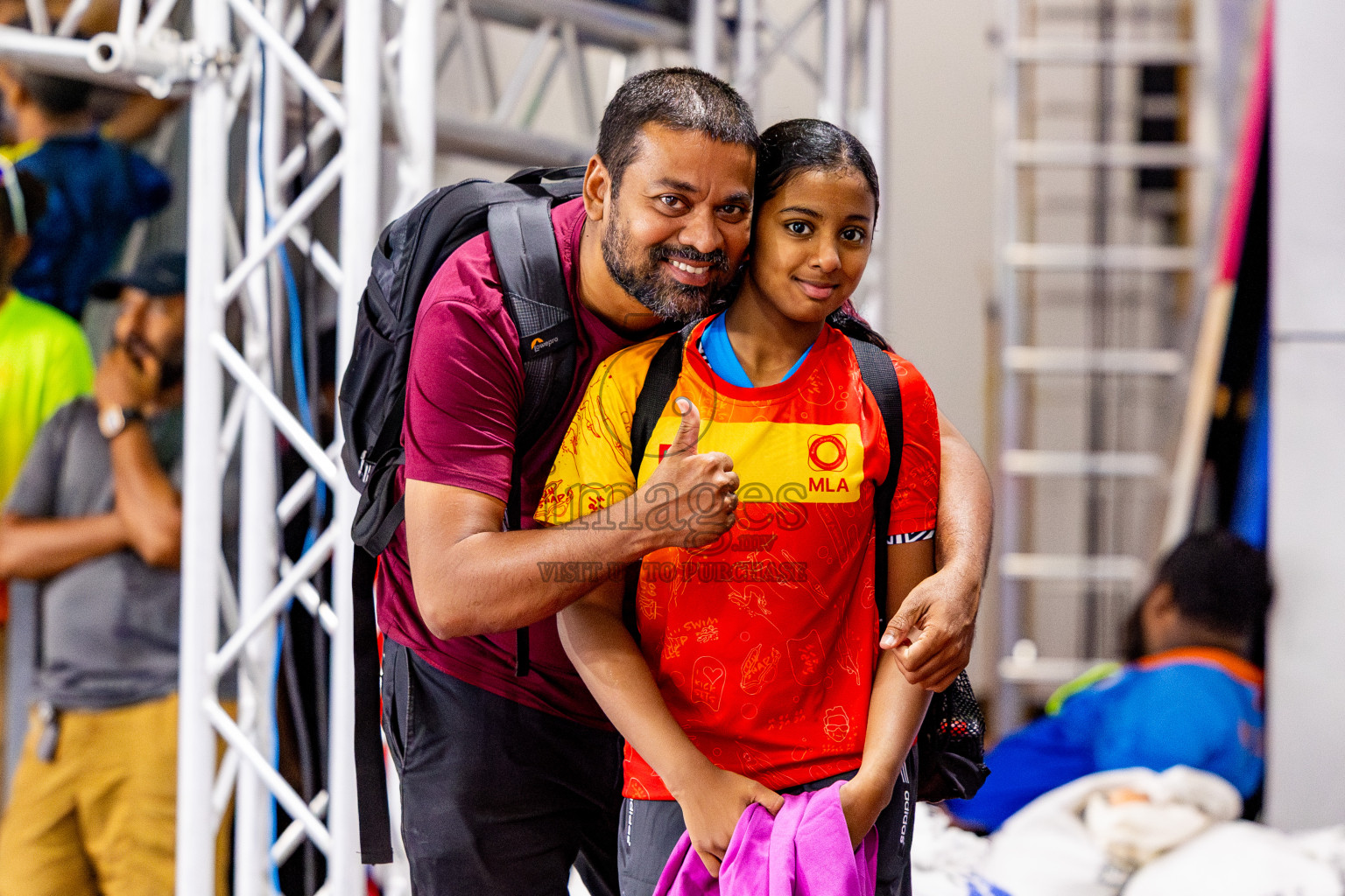 Day 3 of National Swimming Competition 2024 held in Hulhumale', Maldives on Sunday, 15th December 2024. Photos: Nausham Waheed/ images.mv